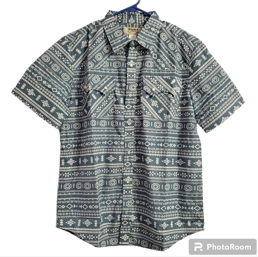 New Duke Haband Men's Western  Rodeo Cowboy Shirt M